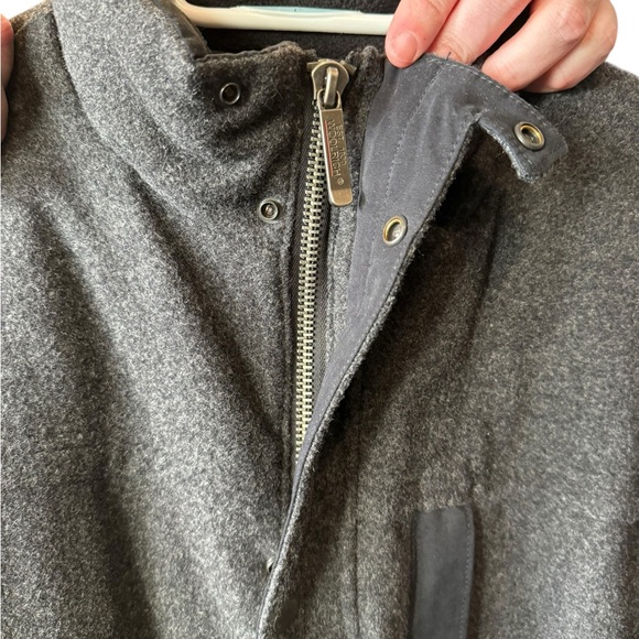 Woolrich Gray 80% Wool Quilted Utility Coat Medium - Picture 6 of 17